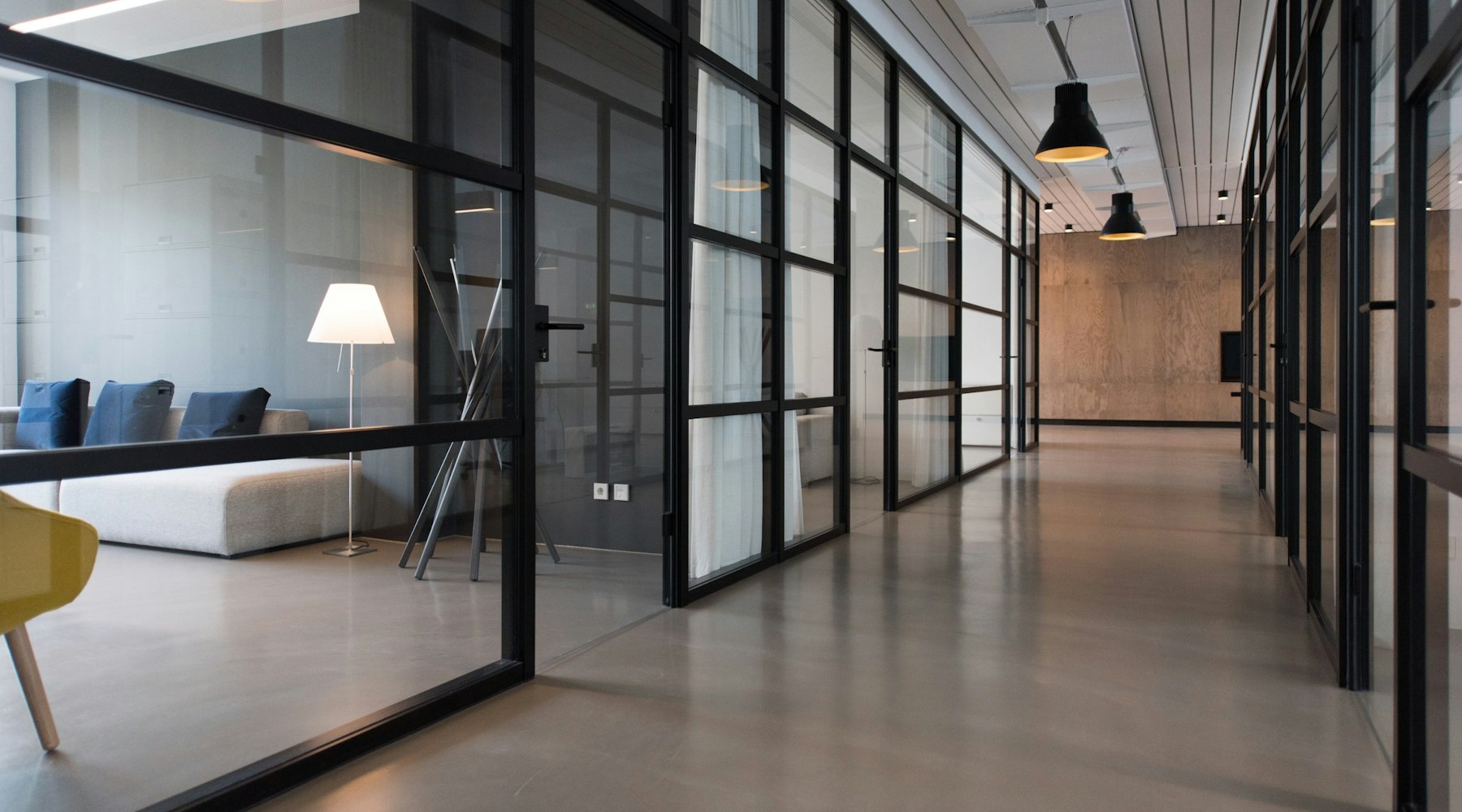 Modern government contracting office interior in College Park, Maryland